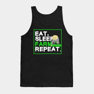 Farmer Agriculture Eat Sleep Farm Tank Top